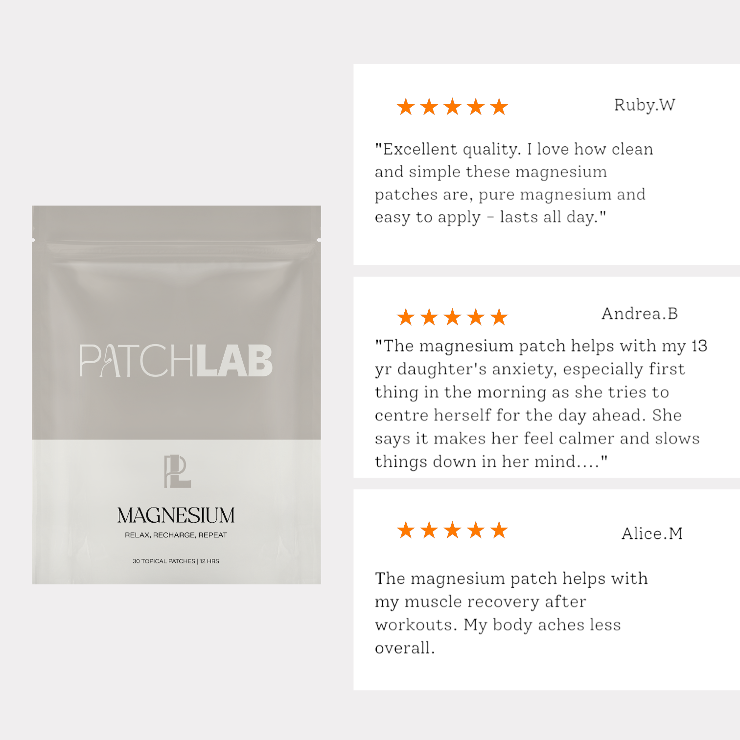 Magnesium Patches