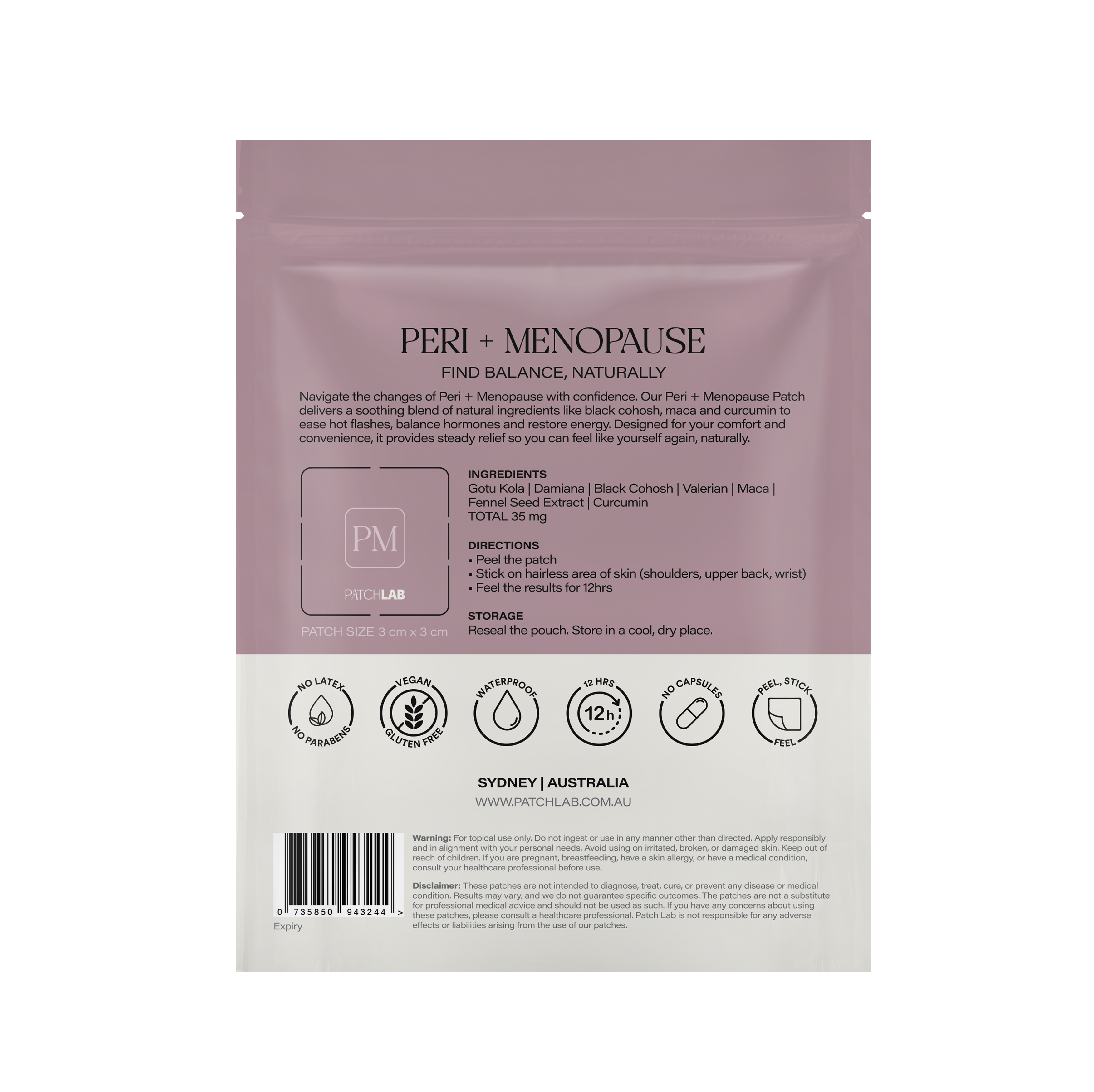 Peri + Menopause Patches