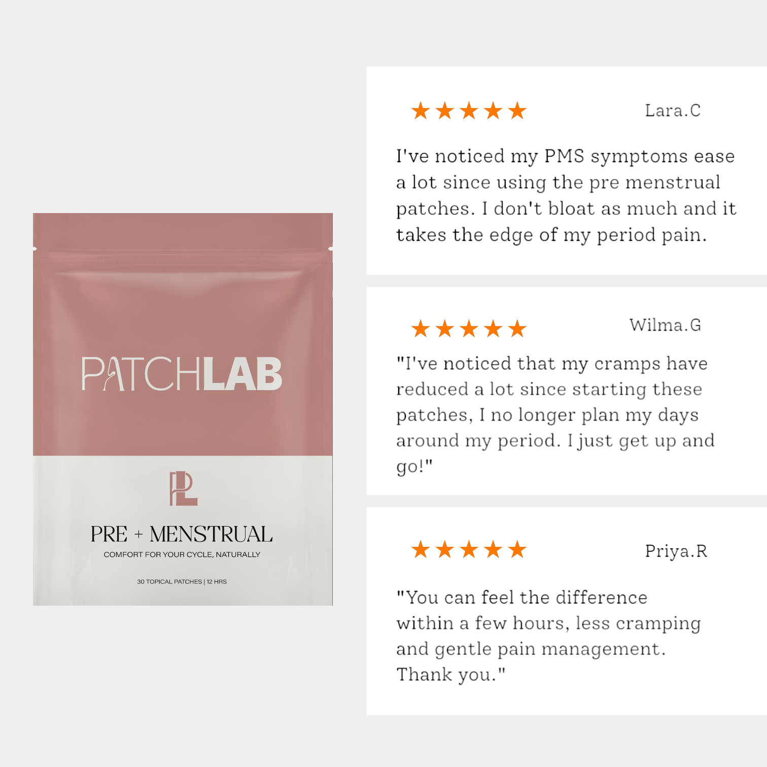 Pre + Menstrual Patches